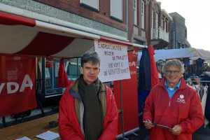 PvdA traditiegetrouw op de Jaarmarkt in Rijen dit keer met aandacht voor de energielasten